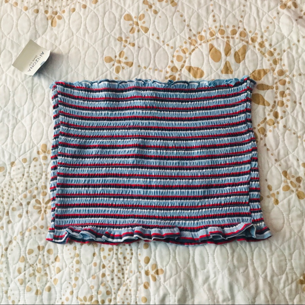 tube top with tags